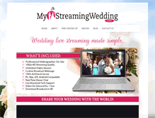 Tablet Screenshot of mystreamingwedding.com